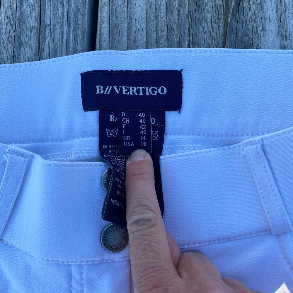 B Vertigo Women's Full Seat Equestrian Breeches - White - Size 28 - Picture 5 of 8